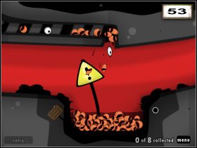 Za pośrednictwem zielonych glutów, należy podbić wszystkie głowy tak by zostały wessane przez oznakowane komory - Genetic Sorting Machine | Rozdział 2 | World of Goo - World of Goo - poradnik do gry