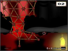 Zaprezentowana solucja jest jak sądzę bardzo łatwa, i co więcej, z powodzeniem można też zapisać na konto level w wersji OCD - Burning Man | Rozdział 3 | World of Goo - World of Goo - poradnik do gry