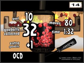 Wstępnie dodaj u podstawy jeszcze ze dwa segmenty i w miarę zwiększania pułapu, staraj się zwężać konstrukcję - Super Fuse Challenge Time | Rozdział 3 | World of Goo - World of Goo - poradnik do gry