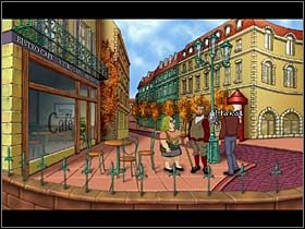 Po skończeniu rozmowy nasz bohater oddala się z miejsca, w którym spotkał dr Blacktera i kieruje do poszukiwanego muzeum (mapka; Muzeum Crune) - Muzeum Crune; Cafe de la Chandelle Verte | Paryż i Tomar - Broken Sword 2,5: The Return of the Templars - poradnik do gry