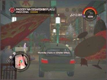 AKTUALNY CEL: Poturbuj właściciela sklepu, ale go nie zabijaj - BRACTWO - Pagody na Cesarskim Placu | Opis przejścia Saints Row 2 - Saints Row 2 - poradnik do gry