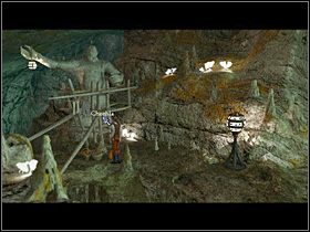 Następnie przechodzi w stronę posągu (mniej więcej w centrum ekranu) - Znaleźć wyjście z jaskini | Jaskinia | Zaginiona historia Tale of Hero - Zaginiona historia: Tale of Hero - poradnik do gry