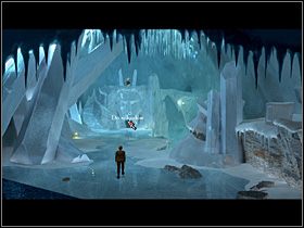 Po śladach kociej mamy Olaf wędruje przed siebie, co jakiś czas oznaczając drogę śniegowymi kulkami (2x przejście po prawej, przejście w centrum ekranu i wyjście z labiryntu po prawej) - Przedostać się przez kolce | Lodowa Kraina | Zaginiona historia Tale of Hero - Zaginiona historia: Tale of Hero - poradnik do gry