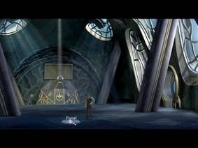 Tam płynie nad ołtarz i umieszcza rozgwiazdę w kapliczce - Wydostać się ze skarbca Mjorgina | Głębiny oceanu - Zaginiona historia: Tale of Hero - poradnik do gry