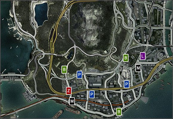 1 - Harbor Town | Stacje obsługi i parkingi w Burnout Paradise - Burnout Paradise: The Ultimate Box - poradnik do gry