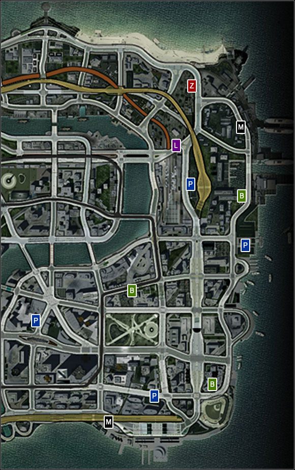 1 - Downtown Paradise | Stacje obsługi i parkingi w Burnout Paradise - Burnout Paradise: The Ultimate Box - poradnik do gry