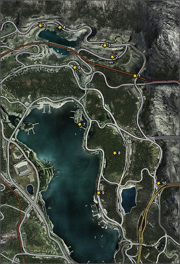 1 - Silver Lake | Skoki w Burnout Paradise - Burnout Paradise: The Ultimate Box - poradnik do gry
