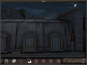 Jednak, żeby wspiąć się do niej po kominie, trzeba skonstruować dwa brakujące stopnie, czego Nicole dokonuje przy pomocy posiadanych prętów i desek - Mieszkanie Jacka Dupree #2 | Francja, Paryż | Art of Murder Klątwa Lalkarza - Art of Murder: Klątwa Lalkarza - poradnik do gry