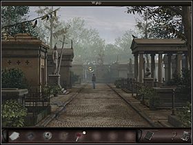 Zaparkowawszy motor, Nicole drogą na wprost maszeruje na cmentarz - Cmentarz Montmartre | Francja, Paryż | Art of Murder Klątwa Lalkarza - Art of Murder: Klątwa Lalkarza - poradnik do gry