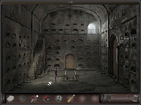 Na dole po prawej znajduje starą deskę , a po lewej linę - Cmentarz Montmartre (3) | Francja, Paryż | Art of Murder Klątwa Lalkarza - Art of Murder: Klątwa Lalkarza - poradnik do gry