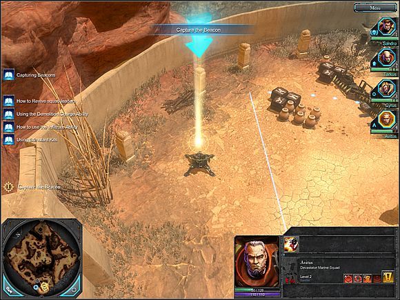 Radiolatarnie pozwalają uzupełniać skład osobowy armii. - 2. Retake the Hamlet | Główny wątek Warhammer 40,000 Dawn of War II - Warhammer 40,000: Dawn of War II - poradnik do gry