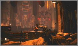 Zamiast brnąć ślepo naprzód, wykorzystaj system korytarzy prowadzących na tyły obrońców placu - Pałac Visariego | Misje Killzone 2 - Killzone 2 - poradnik do gry