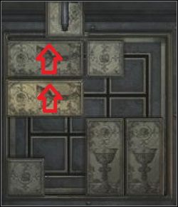 Przesuń dwa poziome klocki z prawej do lewej - Powrót przez cmentarz | Shepherds Glen w Silent Hill Homecoming - Silent Hill: Homecoming - poradnik do gry