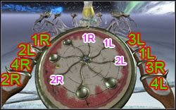 Kula z symbolem 2R pasuje tylko do jednej podstawki - Rozdział III - Na-Tiexu (Astrologiczny Świat), cz. 2 | Opis przejścia - Aura: Fate of the Ages - poradnik do gry