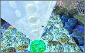 Aby rozwiązać zadanie, musisz wcisnąć odpowiednie przyciski na krysztale - Rozdział III - Na-Tiexu (Magiczny Świat) | Opis przejścia Aura Fate of the Ages - Aura: Fate of the Ages - poradnik do gry