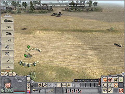 Środek planszy to stanowisko kolejnej armatki plot - Misja 1 Merkury (cz.4) - Kampania niemiecka - Men of War - poradnik do gry