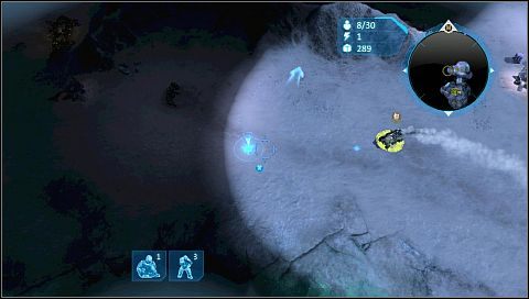 By zaatakować wroga: wybierz jednostkę lub grupę jednostek, umieść kursor na wrogiej jednostce lub budynku i naciśnij X - Rrozkazy | Podstawy | Halo Wars - Halo Wars - poradnik do gry