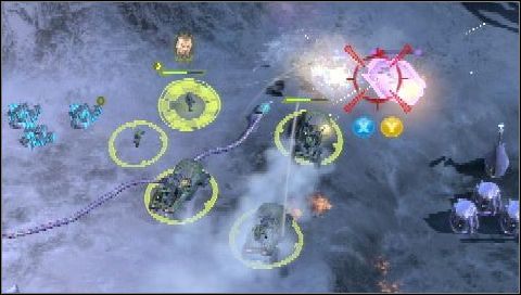By użyć ataku specjalnego danej jednostki: wybierz ją, najedź kursorem na cel i wciśnij Y - Rrozkazy | Podstawy | Halo Wars - Halo Wars - poradnik do gry