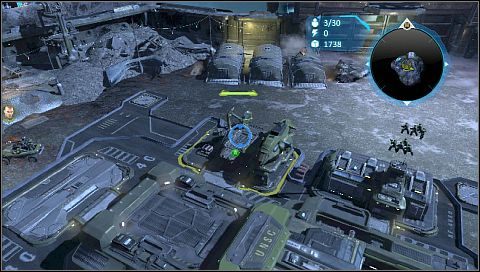 Ot, wybierz jedno z miejsc w bazie i zbuduj składnicę - Misja 02 - W stronę reliktu | Kampania | Halo Wars - Halo Wars - poradnik do gry