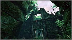 Po wyczyszczeniu lokacji Nate wdrapał się na powierzchnię na wprost, na końcu tego miejsca (za workami z piaskiem i mniejszymi kamieniami oraz ścianami) - Rozdział 4 Plane-wrecked (cz.1) | Przygoda | Solucja Uncharted Drakes Fortune - Uncharted: Drakes Fortune - poradnik do gry