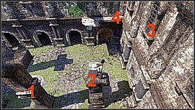 Tam skręcił w lewo i podbiegł do drzwi na końcu - były zamknięte, ale posiadały charakterystyczny symbol - Rozdział 6 Unlocking the Past | Przygoda | Solucja Uncharted Drakes Fortune - Uncharted: Drakes Fortune - poradnik do gry