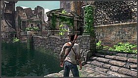 Po pokonaniu tej grupy bohaterowie wypłynęli na większy teren skręcający w lewo - Rozdział 8 The Drowned City | Przygoda | Solucja Uncharted Drakes Fortune - Uncharted: Drakes Fortune - poradnik do gry