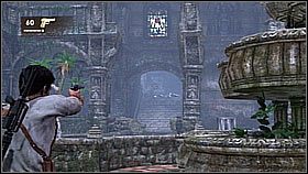 Po ich zabiciu Drake zeskoczył na dół i pojawiło się dwóch kolejnych bandytów - robiąc uniki bohater doskoczył do nich i zatłukł gołymi pięściami - Rozdział 13 Sanctuary[PYT] | Przygoda | Solucja Uncharted Drakes Fortune - Uncharted: Drakes Fortune - poradnik do gry