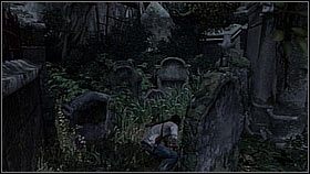 Drake pobiegł na kolejny placyk schodami - tam rozwalił następnych przeciwników - Rozdział 15 On the Trail of the Treasure | Przygoda Uncharted Drakes Fortune - Uncharted: Drakes Fortune - poradnik do gry