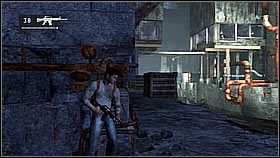 Pobiegł dalej korytarzem kierując się ponownie zielonym światłem - Rozdział 19 Unwelcome Guests | Przygoda | Solucja Uncharted Drakes Fortune - Uncharted: Drakes Fortune - poradnik do gry