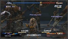 Tradycyjnie na samym początku, bierzemy na cel wszystkie jednostki pomocnicze - Opis przejścia cz.4 | The Last Remnant - The Last Remnant - poradnik do gry