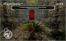 Po zażegnaniu niebezpieczeństwa przejdź aleją do końca i zeskocz przez znajdującą się tam dziurę - Poradnik do gry - [ETAP] Ruiny I | X-Blades - X-Blades - poradnik do gry