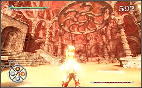 Wyeliminowanie zagrożenia kończy etap, pozwalając przejść do następnego poziomu (przejście znajduje się na pierwszym, kamiennym piętrze) - [ETAP] Opuszczone Wybrzeże | X-Blades - X-Blades - poradnik do gry