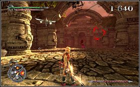 Etap rozpoczniesz stojąc u podstaw wąskich, zawieszonych wysoko w powietrzu schodów - [ETAP] Schody Do Nieba | X-Blades - X-Blades - poradnik do gry