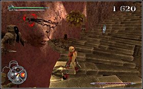 Jedyny fragment artefaktu znajduje się na bocznej półce, idąc schodami do góry (trudno go nie zauważyć) - [ETAP] Schody Do Nieba | X-Blades - X-Blades - poradnik do gry