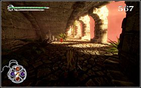 Jedyny artefakt, który znajdziesz w trakcie pokonywania etapu znajduje się pod schodami, na prawo od miejsca, w którym rozpoczniesz rozgrywkę - [ETAP] Ruiny Nad Morzem | X-Blades - X-Blades - poradnik do gry