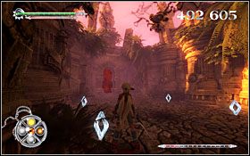 Po zwycięskiej walce udaj się najpierw w stronę Obserwatorium (przejście obok wejścia, z którego tu trafiłeś, nie naprzeciwko), gdyż znajdziesz tam kolejne cenne przedmioty, podczas gdy właściwa droga prowadzi w stronę Areny - [ETAP] Rozwidlenie Dróg (wieczór) | X-Blades - X-Blades - poradnik do gry