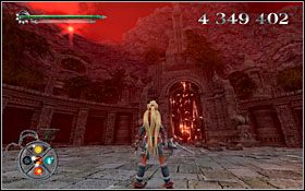 Dalsze przejście, po tym jak dwaj śmiałkowie zostaną pobici, prowadzi przez rozbitą bramę - [ETAP] Wielka Brama (wieczór) i (ciemność) | X-Blades - X-Blades - poradnik do gry