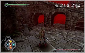 Drugi zaś znajduje się pod schodami prowadzącymi do miejsca pojedynku (również podnosiłeś już z tamtego miejsca cenny przedmiot) - [ETAP] Wielka Brama (wieczór) i (ciemność) | X-Blades - X-Blades - poradnik do gry