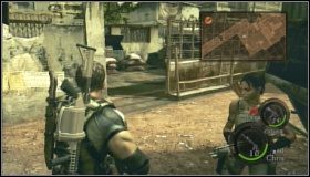 Przechodzimy przez bramę i idziemy w stronę mostu - Storage Facility (2-1) (1) | Opis przejścia Resident Evil 5 - Resident Evil 5 - poradnik do gry