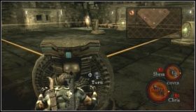 Zwiedzamy pomieszczenie, znajdujące się po lewej stronie (BSAA Emblem 22 ) - Worship Area (4-2) | Opis przejścia Resident Evil 5 - Resident Evil 5 - poradnik do gry