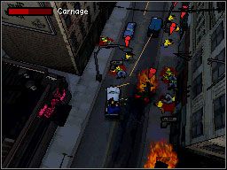 Siadamy za kierownicą pickupa Zhou, podczas gdy on sam usadawia się na tyłach z działkiem obrotowym w rękach - Misje Główne (cz.3) | Misje Grand Theft Auto Chinatown Wars - Grand Theft Auto: Chinatown Wars - poradnik do gry