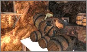 Podejdź następnie do platformy widocznej w oddali #1 i użyj na niej desek (Planks ) - Opis przejścia cz.4 - Fenimore Fillmore: Zemsta - poradnik do gry