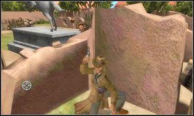 Zza następnej osłony będziesz mógł zdjąć kolejnego #1 - Opis przejścia cz.6 - Fenimore Fillmore: Zemsta - poradnik do gry