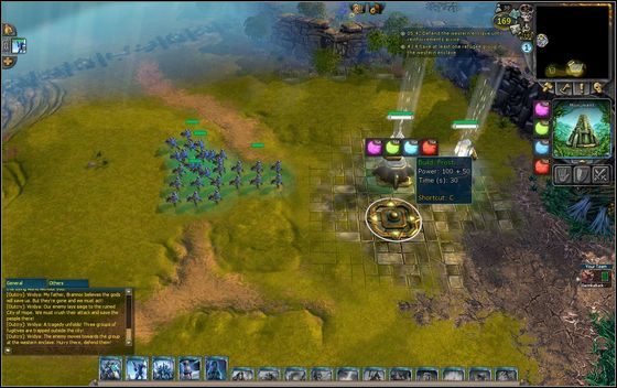 Po zniszczeniu całego obozu stajesz na chwilę rannymi przy Power Wellach, by uzupełniły im się paski życia - [Przykładowy scenariusz] Siege of Hope cz.1 | BattleForge - BattleForge - poradnik do gry