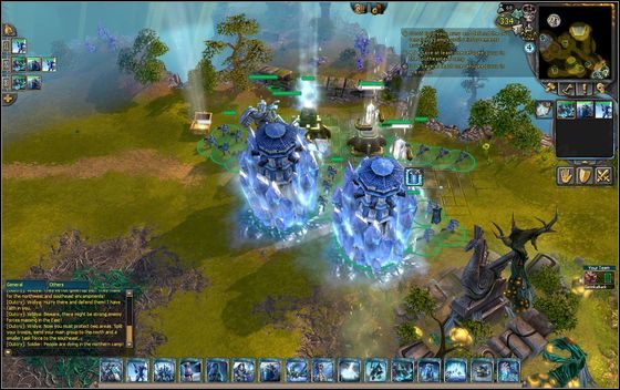 W tym samym czasie dolna drużyna dotarła do południowego obozu, który broni się przed natarciem wroga - [Przykładowy scenariusz] Siege of Hope cz.3 | BattleForge - BattleForge - poradnik do gry