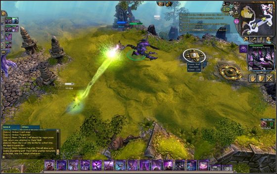 Dopiero wtedy stawiasz położony w pobliżu drzewa Monument, a obok niego Power Wella - [Przykładowy scenariusz] The Soultree cz.2 | BattleForge - BattleForge - poradnik do gry