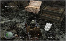 Wejścia [1] do budynków będących składami amunicji znajdujemy w [02] oraz [03] - [Opis przejścia] Zniszcz Skład Amunicji | Sniper Elite Berlin 1945 - Sniper Elite: Berlin 1945 - poradnik do gry