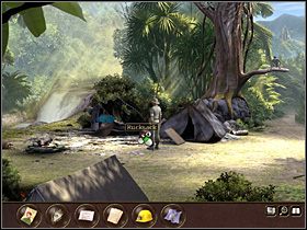 Tymczasem Max, zauważywszy zniknięcie Sam i wysłany przez nią sygnał, udaje się ścieżką wiodącą do dżungli, szybko jednak orientuje się, że przecież tak naprawdę nie zna drogi do świątyni - Indonezja - Dżungla (cz.1) | Tajne akta 2 Puritas Cordis - Tajne akta 2: Puritas Cordis - poradnik do gry