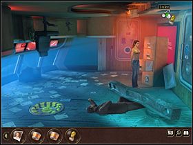 Ale zanim to uczyni - Nina próbuje otworzyć właz na dole po lewej, nim bowiem można by opuścić statek - niestety koło jest zardzewiałe i dziewczyna nie może go ruszyć - Morze Północne - Zatopiony statek | Tajne akta 2 Puritas Cordis - Tajne akta 2: Puritas Cordis - poradnik do gry