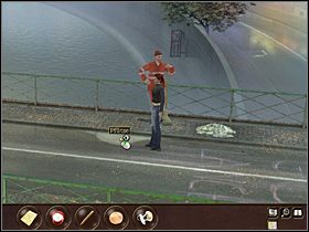 Z pracowicie zebranej przez zamiatacza ulic sterty śmieci wygrzebuje pięć centów i dziecinny smoczek - Francja- Paryż (cz.2) | Tajne akta 2 Puritas Cordis - Tajne akta 2: Puritas Cordis - poradnik do gry